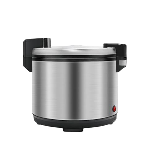 Youluck業務用炊飯器 ステンレス 電気鍋定温保温こびりつかない鍋 ホテル レストラン 飲食店 健康食品（23L、シルバー）【並行輸入品】 (シルバー,23L)